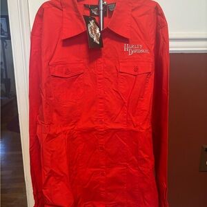NWT woman Harley Davidson dress shirt